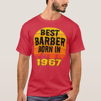 Bester Barber Geboren 1967 Geburtstag Vintag T-Shirt