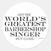 Bester Barbershop Singer Nah