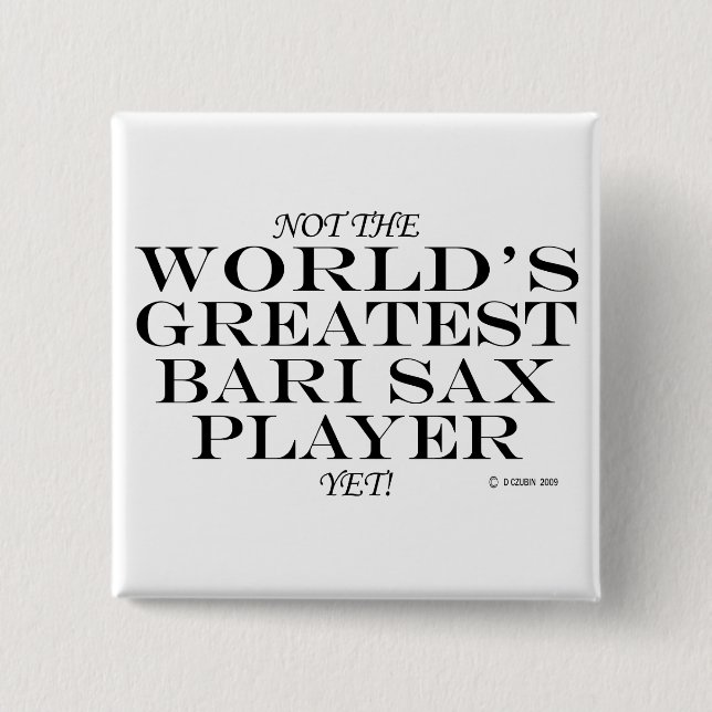 Bester Bari Sax Player Button (Vorderseite)