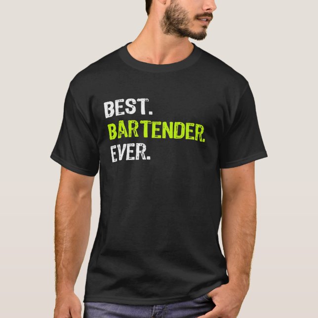 Bester BARKEEPER je Funny Gift Premium T-Shirt (Vorderseite)
