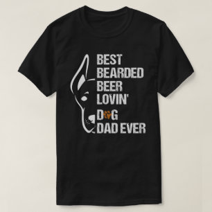 Bester Bartbeer Lovin Dog Vater Päpst Lover T-Shirt