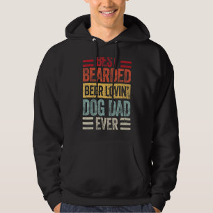 Bester Bartbesitzer Vater Hundbesitzer Hoodie