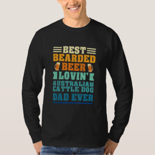 Bester bärtiger australischer Cattle Dog-Vater, de T-Shirt