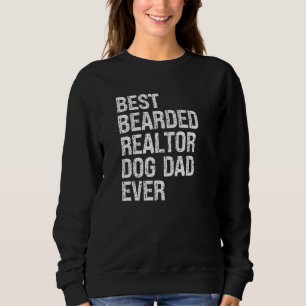 Bester bärtiger Makler-Hundepapa aller Zeiten Sweatshirt