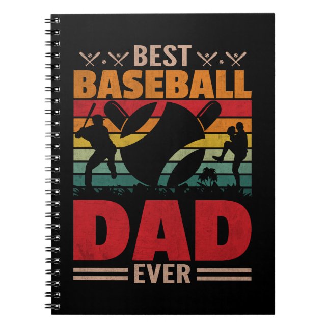 Bester Baseball-Vater je Notizblock (Vorderseite)