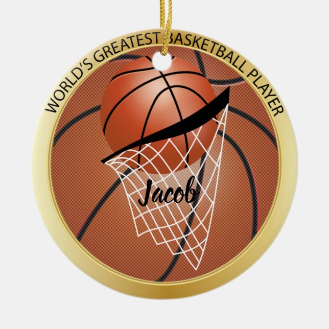 Bester Basketballspieler Keramik Ornament (Vorne)