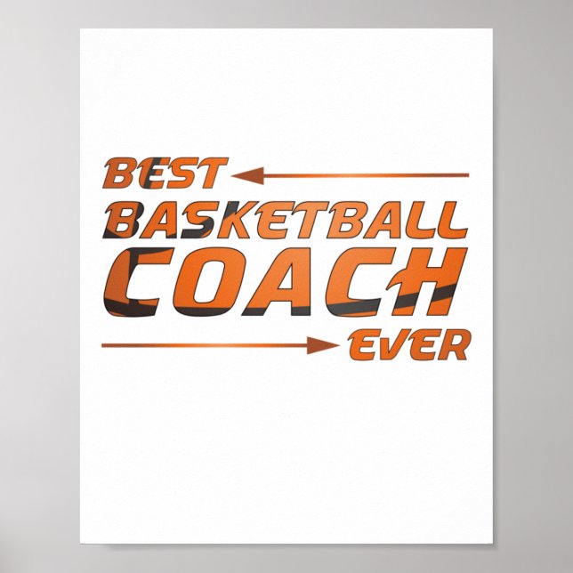 Bester Basketballtrainer je Poster (Vorne)