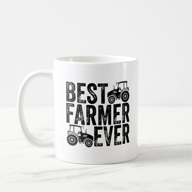 Bester Bauer je - Landwirtschaftliche Liebhaber Kaffeetasse (Links)