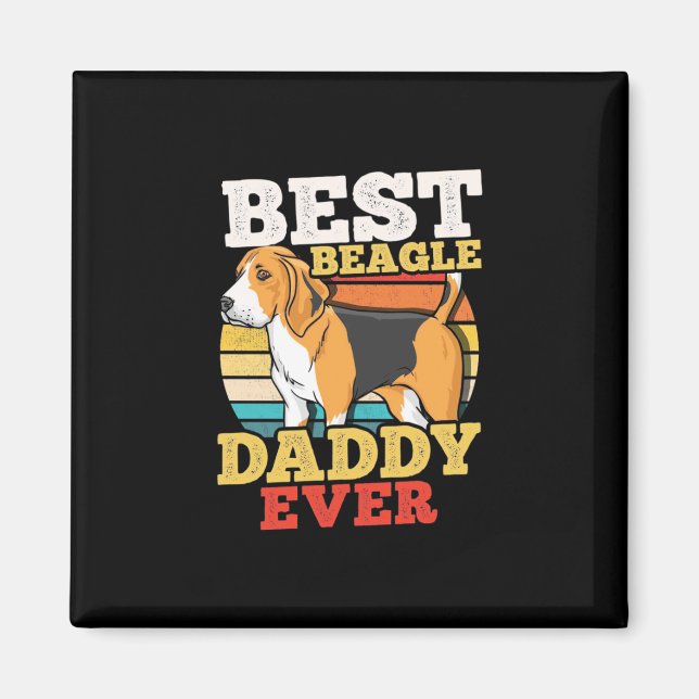 Bester Beagle Dog Daddy je Magnet (Vorne)