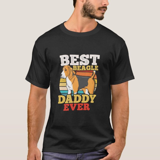 Bester Beagle Dog Daddy je T-Shirt (Vorderseite)