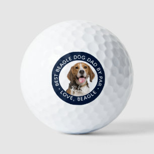 Bester Beagle Hund Vater nach Fertig Haustier Foto Golfball
