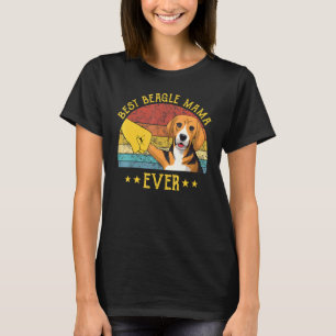 Bester Beagle Mama Ever Hund Mama Welpe Haustier T-Shirt