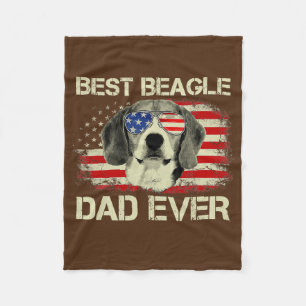Bester Beagle-Vater Aller Zeiten Hundeliebhaber Am Fleecedecke