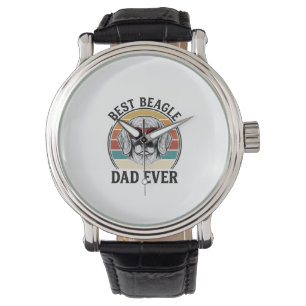 Bester Beagle-Vater Aller Zeiten Vintage Beagle-Sh Armbanduhr