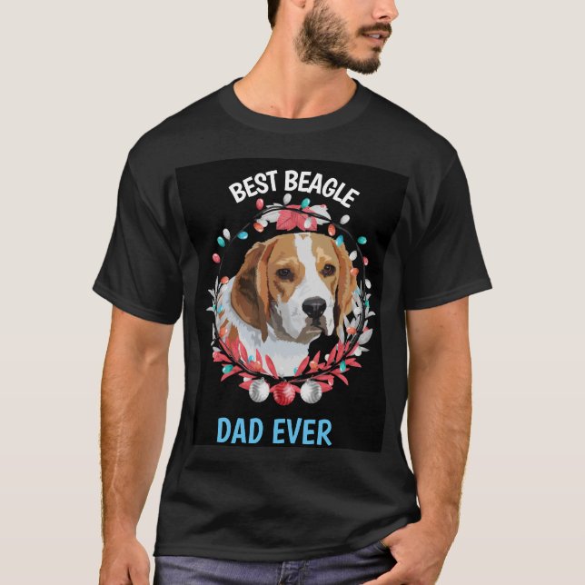 Bester Beagle Vater je T - Shirt (Vorderseite)