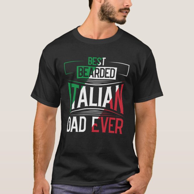 Bester beartigter italienischer Vater je italienis T-Shirt (Vorderseite)