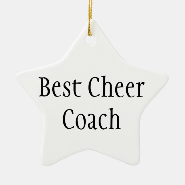 Bester Beifall-Trainer Keramik Ornament (Vorne)