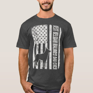 Bester belgischer Malinois-Vater je amerikanische  T-Shirt
