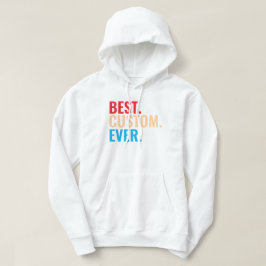 Bester benutzerdefinierter, Vintager Retro-Text Hoodie