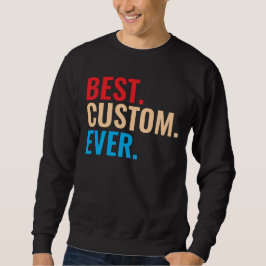 Bester benutzerdefinierter, Vintager Retro-Text Sweatshirt
