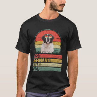 Bester Bernard-Vater je Fathers Day Puppy Dog Vate T-Shirt