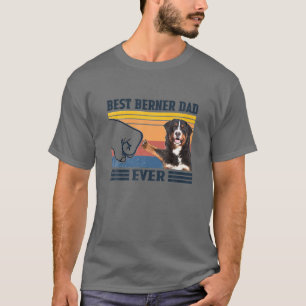 Bester Berner Hund Vater je Vintager Vater T-Shirt