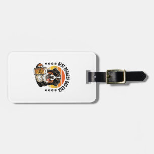 Bester Berner Vater Aller Zeiten Vintage-Hund-Bier Gepäckanhänger