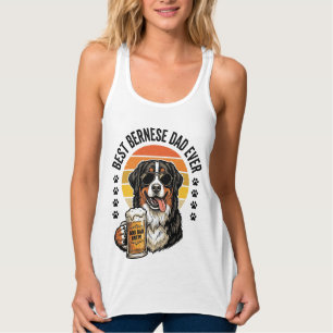 Bester Berner Vater Aller Zeiten Vintage-Hund-Bier Tank Top
