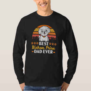 Bester Bichon Frise-Vater überhaupt, lockiges Haar T-Shirt