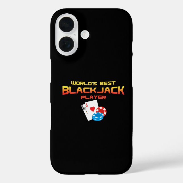 Bester Blackjack-Player iPhone 16 Hülle (Rückseite)