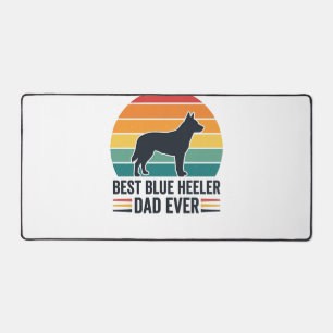 Bester Blue Heeler Vater Aller Zeiten Vintage Hund Schreibtischunterlage
