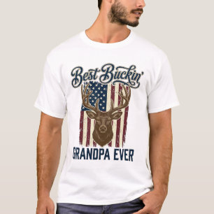 Bester Bock-Opa Aller Zeiten Rehjagd-Shirt-Design T-Shirt