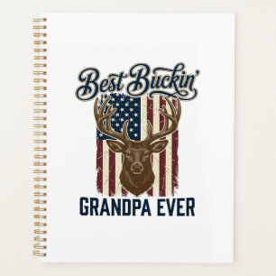 Bester Bockender Opa Aller Zeiten Hirschjagd-Shirt Planer
