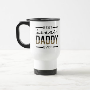 Bester Bonus Daddy je Leopard-Typografie Reisebecher