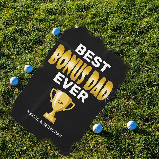 Bester Bonus Vater je Golf Handtuch (Von Creator hochgeladen)