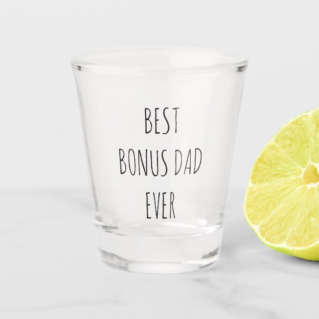 Bester Bonus-Vater je Schnapsglas (Vorderseite)