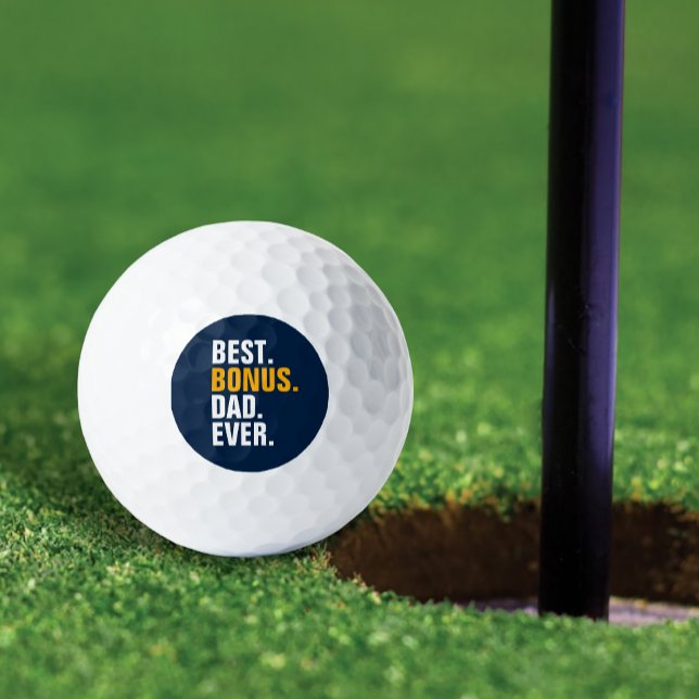Bester Bonus-Vater je Stepfather Golfball (Best Bonus Dad Ever Stepfather Golf Balls from Ricaso. For best stepdad by par on father's day)