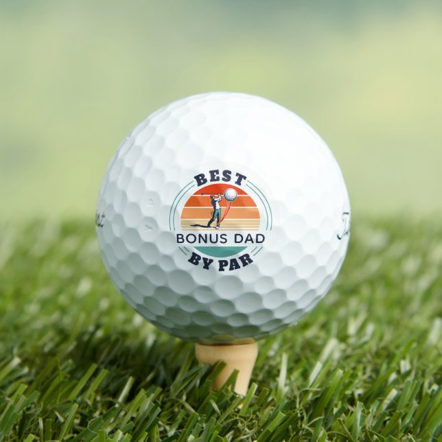 Bester Bonus Vater von Par Stepdad Vathers Day Ret Golfball (Insitu T-Shirt)