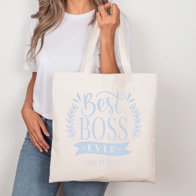 Bester Boss je Personalisierter Kranz Tragetasche (Von Creator hochgeladen)