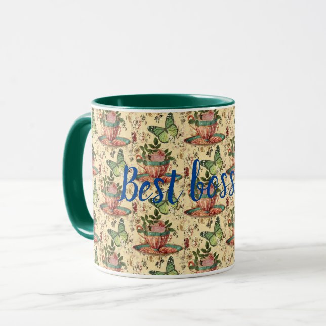 Bester Boss je Tasse (Vorderseite Links)