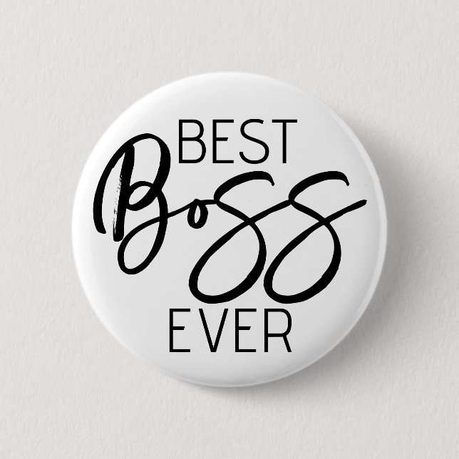 Bester Boss je Taste Abzeichen Button (Vorderseite)