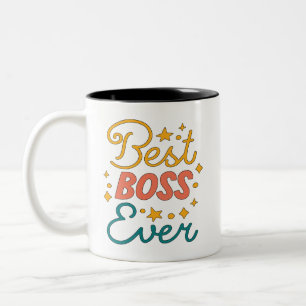 Bester Boss je Zweifarbige Tasse