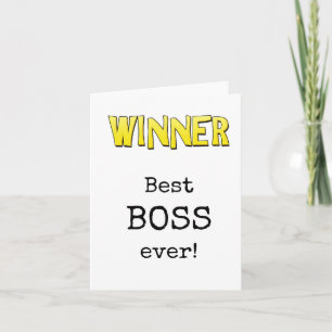 Bester Boss, Wertungskarte Karte