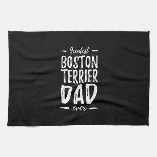 Bester Boston Terrier Vater Funny Dog Vater Gesche Geschirrtuch