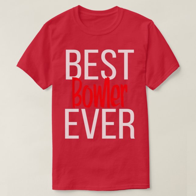 Bester Bowler je 4 T-Shirt (Design vorne)