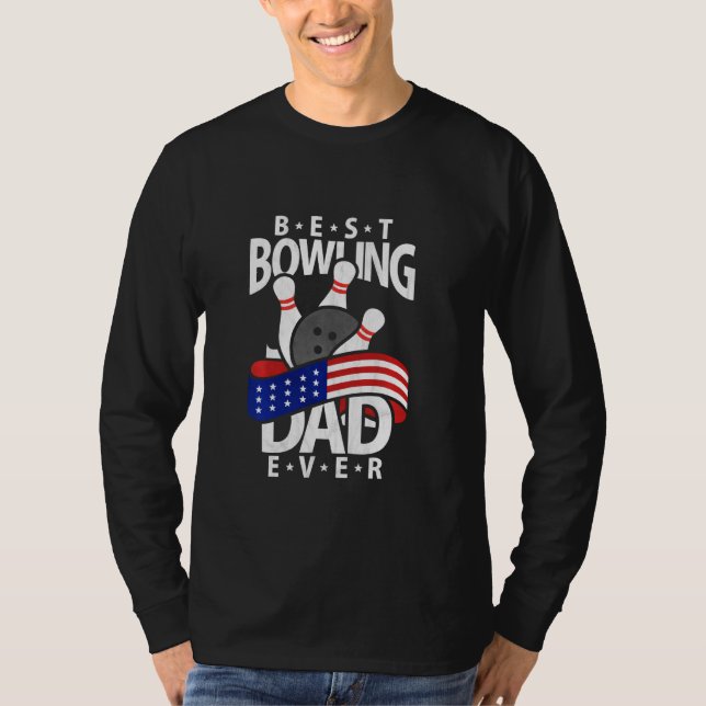 Bester Bowling Vater je T-Shirt (Vorderseite)