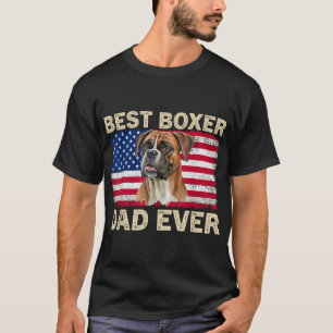 Bester Boxer-Vater Aller Zeiten Usa Amerikanische T-Shirt