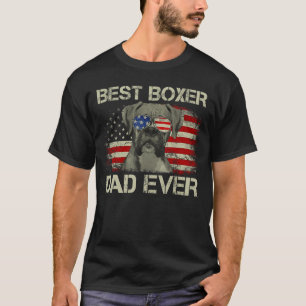 Bester Boxer-Vater Allerzeit Hundeliebhaber Amerik T-Shirt