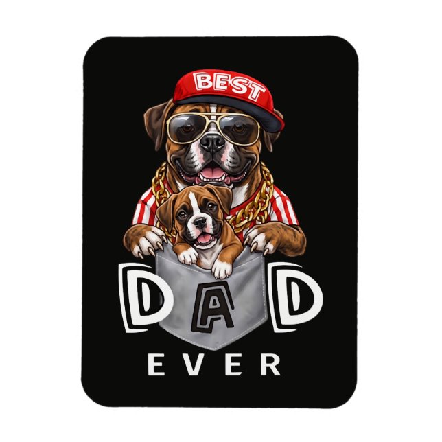 Bester Boxer-Vater überhaupt Magnet (Vertikal)