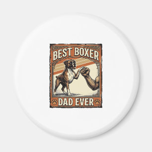 Bester Boxer-Vater überhaupt Vintage Hund Papa Magnet